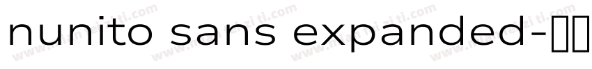 nunito sans expanded字体转换